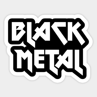 black metal logo Sticker